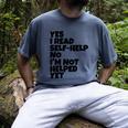 Yes I Read Self-Help No I’m Not Helped Yet Book Lover Men's Comfort Colors T-Shirt Denim
