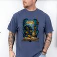 4 Books Are Portable Magic Bookish Reading Nerd Quote Men's Comfort Colors T-Shirt Blue Jean