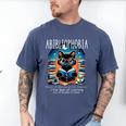 Abibliophobia Cat Reading Bookworm Reader Nerd For Men Women Girls Kids Men's Comfort Colors T-Shirt Blue Jean