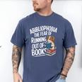 Abibliophobia Dog Book Lover Library Men's Comfort Colors T-Shirt Blue Jean Abibliophobia Dog Book Lover Library Men's Comfort Colors T-Shirt Blue Jean