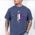 Ace Pride Book With Stars Moons And Magic Hand Men's Comfort Colors T-Shirt Blue Jean Ace Pride Book With Stars Moons And Magic Hand Men's Comfort Colors T-Shirt Blue Jean
