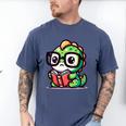 Adorable Book Lover Iguana With Reading Glasses Cute Men's Comfort Colors T-Shirt Blue Jean