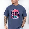 Adorable Book Lover Octopus With Reading Glasses Cute Men's Comfort Colors T-Shirt Blue Jean Adorable Book Lover Octopus With Reading Glasses Cute Men's Comfort Colors T-Shirt Blue Jean