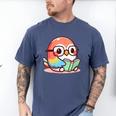 Adorable Book Lover Parrot With Reading Glasses Cute Men's Comfort Colors T-Shirt Blue Jean