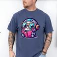 Adorable Book Lover Robot With Reading Glasses Cute Men's Comfort Colors T-Shirt Blue Jean
