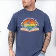 Ban Bigots Not Books Men's Comfort Colors T-Shirt Blue Jean