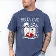 Bella Ciao Goodbye Beautiful Skull Book Of Dark Magic Occult Men's Comfort Colors T-Shirt Blue Jean Bella Ciao Goodbye Beautiful Skull Book Of Dark Magic Occult Men's Comfort Colors T-Shirt Blue Jean