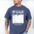 Birthday It's My 40th Birthday Guest Book Birthday Party Men's Comfort Colors T-Shirt Blue Jean