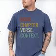 Book Chapter Verse Christian Bible Reformed Theology Men's Comfort Colors T-Shirt Blue Jean Book Chapter Verse Christian Bible Reformed Theology Men's Comfort Colors T-Shirt Blue Jean
