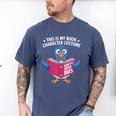This Is My Book Character Costume Cute Pigeon Kids Reading Men's Comfort Colors T-Shirt Blue Jean