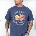 This Is My Book Character Costume Men's Comfort Colors T-Shirt Blue Jean This Is My Book Character Costume Men's Comfort Colors T-Shirt Blue Jean