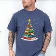 Book Christmas Tree Xmas Lights Book Lover Teacher Librarian Men's Comfort Colors T-Shirt Blue Jean Book Christmas Tree Xmas Lights Book Lover Teacher Librarian Men's Comfort Colors T-Shirt Blue Jean