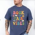 Book Fair Vibes Groovy Retro School Reading Nostalgic Men's Comfort Colors T-Shirt Blue Jean