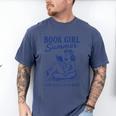 Book Girl Summer Men's Comfort Colors T-Shirt Blue Jean
