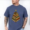 Book Lover Christmas Graphic For Librarians Men's Comfort Colors T-Shirt Blue Jean Book Lover Christmas Graphic For Librarians Men's Comfort Colors T-Shirt Blue Jean