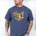 Book Lover Librarian Books Heart Valentine Men's Comfort Colors T-Shirt Blue Jean Book Lover Librarian Books Heart Valentine Men's Comfort Colors T-Shirt Blue Jean