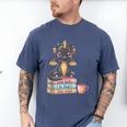 Book Lover Stay Weird Be Kind Read Books Baby Dragon Men's Comfort Colors T-Shirt Blue Jean