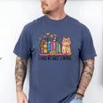 Book Lovers I Have No Shelf Control Men's Comfort Colors T-Shirt Blue Jean
