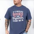 Book And Pajamas Humorous Book Lover Reading Bedtime Men's Comfort Colors T-Shirt Blue Jean