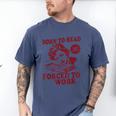 Book Readers Forced To Work Sadness Men's Comfort Colors T-Shirt Blue Jean