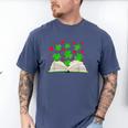 Book With Shamrocks Librarian Saint Patrick's Day Kids Men's Comfort Colors T-Shirt Blue Jean Book With Shamrocks Librarian Saint Patrick's Day Kids Men's Comfort Colors T-Shirt Blue Jean