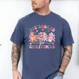 All Booked For Christmas Book Coffee Latte Gingerbread Men's Comfort Colors T-Shirt Blue Jean All Booked For Christmas Book Coffee Latte Gingerbread Men's Comfort Colors T-Shirt Blue Jean