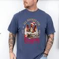 All Booked For Christmas Dragon Men's Comfort Colors T-Shirt Blue Jean