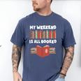 My Weekend Is All Booked Cute Book Reader Teacher Men's Comfort Colors T-Shirt Blue Jean