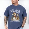 Bookish Christmas North Pole Book Club Snowman Book Worm Men's Comfort Colors T-Shirt Blue Jean Bookish Christmas North Pole Book Club Snowman Book Worm Men's Comfort Colors T-Shirt Blue Jean