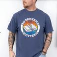 Bookmarks Are For Quitters Reader Read Book Reading Men's Comfort Colors T-Shirt Blue Jean