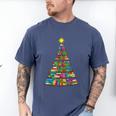 Bookmas Christmas Book Tree Book Lover English Teacher Men's Comfort Colors T-Shirt Blue Jean Bookmas Christmas Book Tree Book Lover English Teacher Men's Comfort Colors T-Shirt Blue Jean