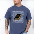 Books Of The Bible Men's Comfort Colors T-Shirt Blue Jean