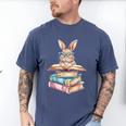 Books Bookworm Reader Book Cute Reading Bunny With Glasses Men's Comfort Colors T-Shirt Blue Jean Books Bookworm Reader Book Cute Reading Bunny With Glasses Men's Comfort Colors T-Shirt Blue Jean
