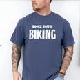 Books Coffee Biking Men's Comfort Colors T-Shirt Blue Jean
