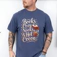 Books Cozy Nooks Hot Cocoa Winter Reading Warmth Comfort Men's Comfort Colors T-Shirt Blue Jean Books Cozy Nooks Hot Cocoa Winter Reading Warmth Comfort Men's Comfort Colors T-Shirt Blue Jean