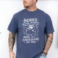 Books Helping Introverts Avoid Conversations Since 1454 Men's Comfort Colors T-Shirt Blue Jean Books Helping Introverts Avoid Conversations Since 1454 Men's Comfort Colors T-Shirt Blue Jean