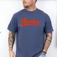 Books Reader Librarian Book Lover Bookworm Library Reading Men's Comfort Colors T-Shirt Blue Jean