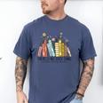 Books Wildflowers There Is No Such Thing As Too Many Books Men's Comfort Colors T-Shirt Blue Jean