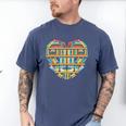 Bookshelf Heart Men's Comfort Colors T-Shirt Blue Jean