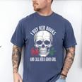 I Buy Her Books And Call Her A Good Girl Book Lover Men's Comfort Colors T-Shirt Blue Jean