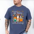 Cat Fall In Love With Reading Book Lover Autumn Men's Comfort Colors T-Shirt Blue Jean Cat Fall In Love With Reading Book Lover Autumn Men's Comfort Colors T-Shirt Blue Jean