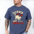 Cat Lover Sorry Cant Go Im An Indoor Introvert Cat Mom Men's Comfort Colors T-Shirt Blue Jean