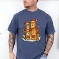 Cats Reading Books Christmas Tree Men's Comfort Colors T-Shirt Blue Jean Cats Reading Books Christmas Tree Men's Comfort Colors T-Shirt Blue Jean