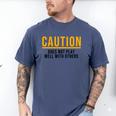 Caution Does Not Play Well With Others Introvert Men's Comfort Colors T-Shirt Blue Jean Caution Does Not Play Well With Others Introvert Men's Comfort Colors T-Shirt Blue Jean
