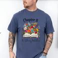 Chapter 11 Years Old 11th Birthday Wildflower Book Lover Men's Comfort Colors T-Shirt Blue Jean