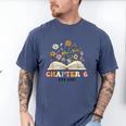 Chapter 6 Years Old 6th Birthday Wildflower Book Lover Men's Comfort Colors T-Shirt Blue Jean Chapter 6 Years Old 6th Birthday Wildflower Book Lover Men's Comfort Colors T-Shirt Blue Jean