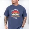 Chapter Two Book Reading 2nd Birthday 2 Year Old Men's Comfort Colors T-Shirt Blue Jean