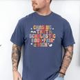 CHASING THAT SCHOLASTIC BOOK FAIR HIGH Men's Comfort Colors T-Shirt Blue Jean CHASING THAT SCHOLASTIC BOOK FAIR HIGH Men's Comfort Colors T-Shirt Blue Jean