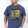 Cheetah Love Reading And Cheetahs Kids Bookworm Men's Comfort Colors T-Shirt Blue Jean Cheetah Love Reading And Cheetahs Kids Bookworm Men's Comfort Colors T-Shirt Blue Jean