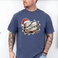 Christmas Book Festive Holiday Xmas Men's Comfort Colors T-Shirt Blue Jean